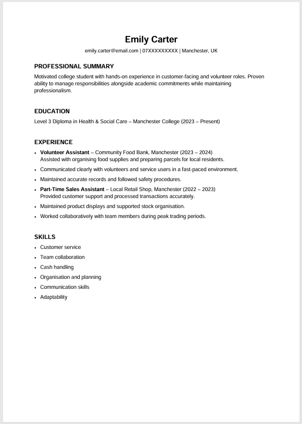 Student CV